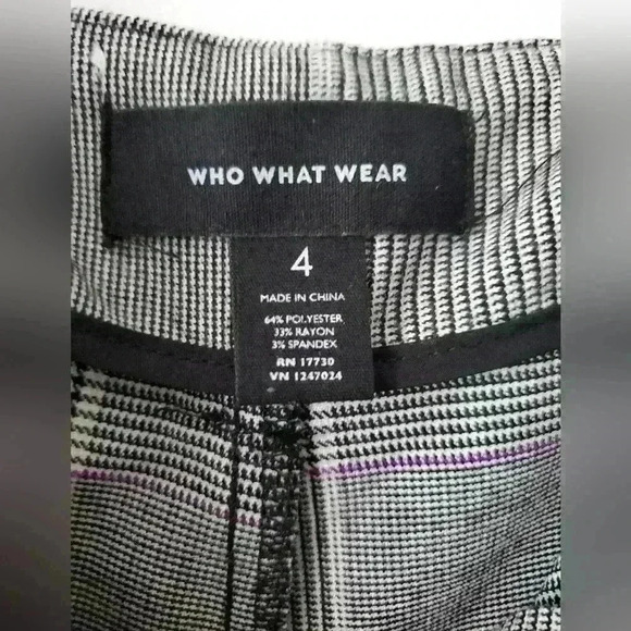 What to wear cropped  checkered pants size 4 - Picture 5 of 5